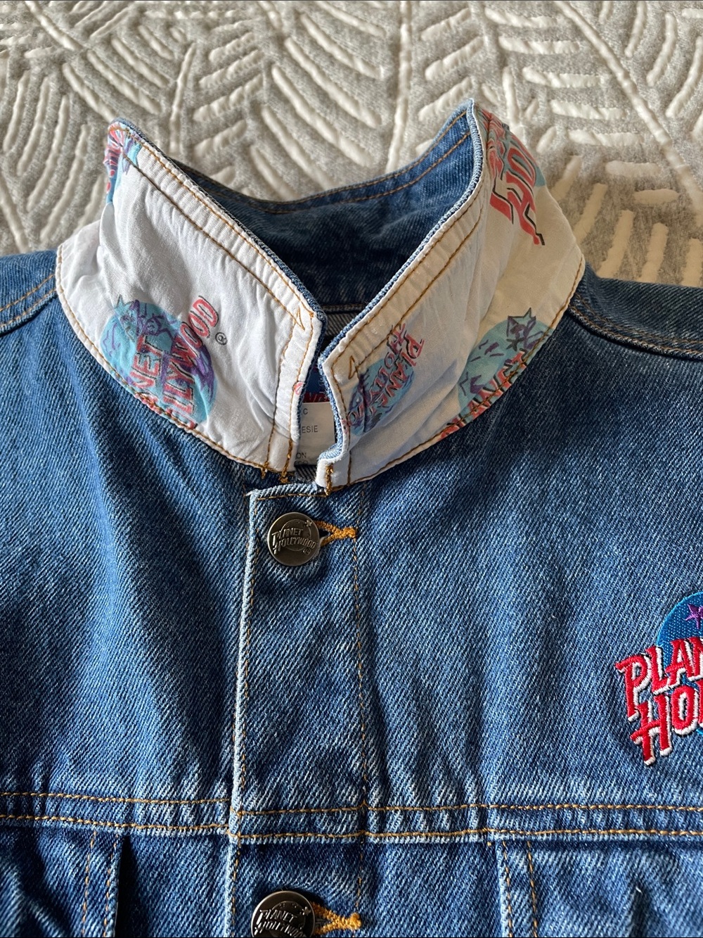 Planet Hollywood Toronto Blue Denim Jacket - Picture 4 of 12